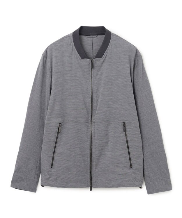 JOSEPH HOMME スーパーストレッチウェザー　ジップアップブルゾン ライトグレー系