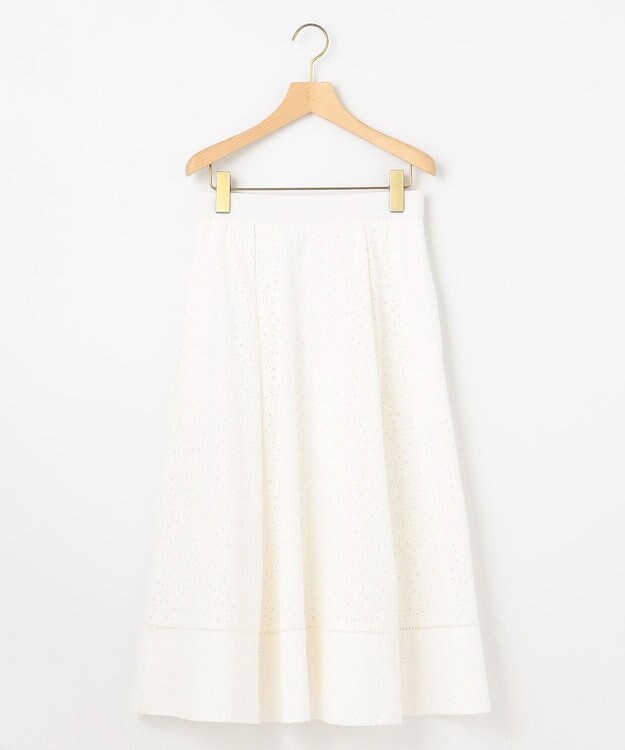 組曲 エンブロイダリーレース スカート アイボリー系