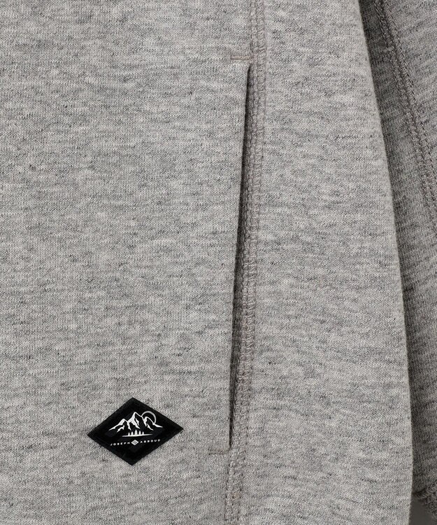 JOSEPH ABBOUD MOUNTAIN 【UNISEX】OGパイルエンブロイダイリー パーカー ライトグレー系
