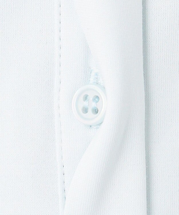 ICB L 【洗える】 ブラウスライクジャージー ロングカットソー クリアサックス系