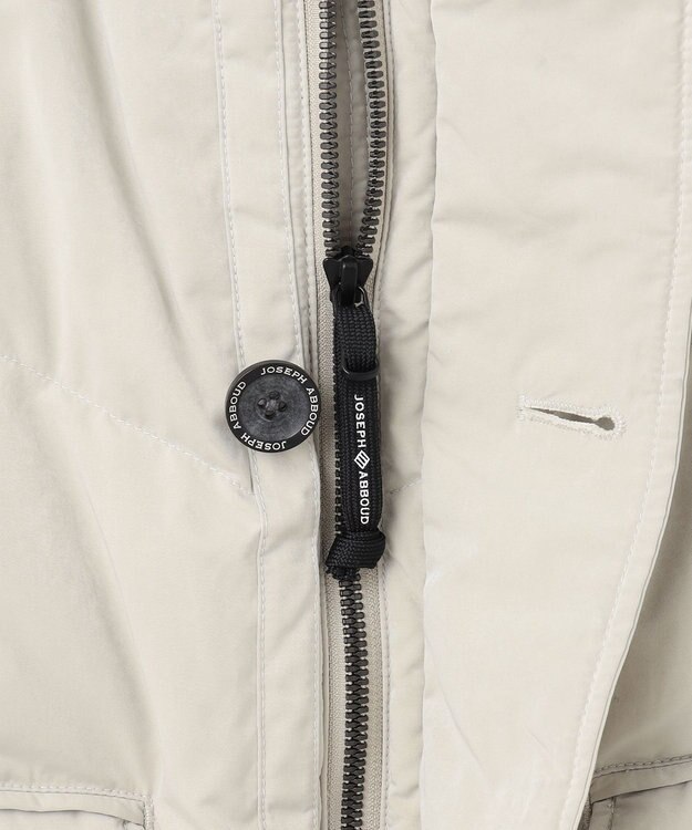 JOSEPH ABBOUD MOUNTAIN  【サスティナブル/ECO撥水/ECOファー/9ポケット/男女兼用】Pe/Nyピーチ ダウンコート アイボリー系