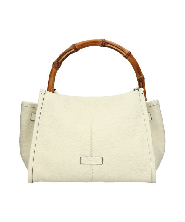 INTER-CHAUSSURES 【LORISTELLA】バンブーハンドルレザーバッグ アイボリー