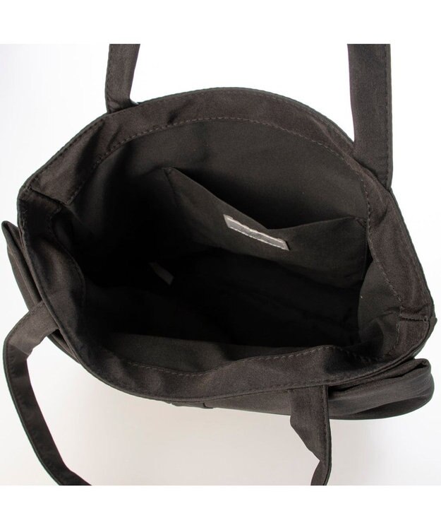 UNBILLION カシュカシュ cachecache / リボン付タテ型トートバッグ ブラック