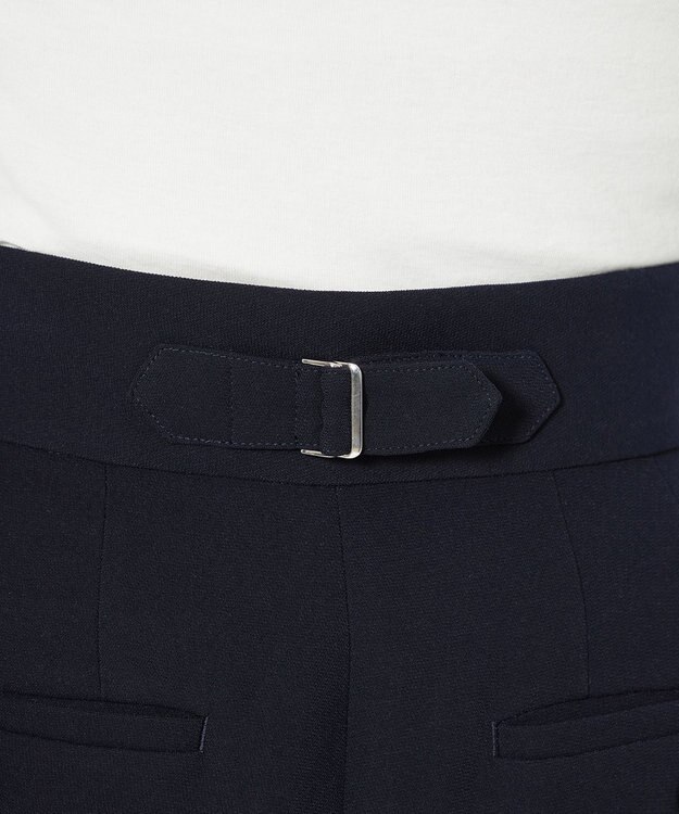 uncrave 【防しわ・洗濯機洗い可】ウォッシャブル ダブルクロス ワイドパンツ（uncrave STANDARD） ネイビー