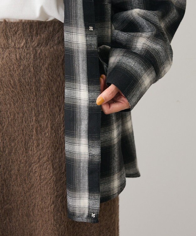 Green Parks ・ＥＬＥＮＣＡＲＥ　ＤＵＥ　２ｗａｙチェックビックシャツ Black