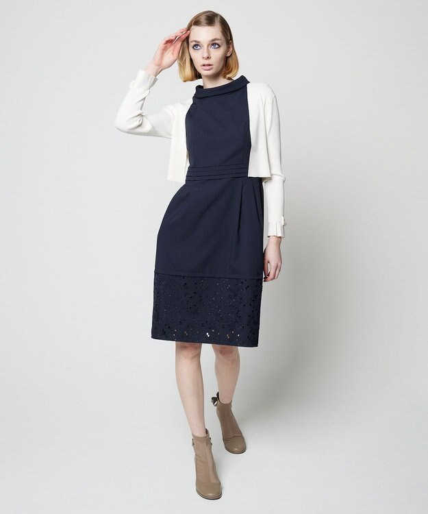 TOCCA 【洗える】STYLE ICON ドレス ネイビー系