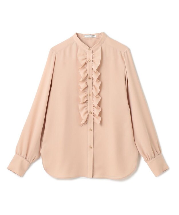 BEIGE， 【WEB限定・S-size】STOW / フリルブラウス Nude