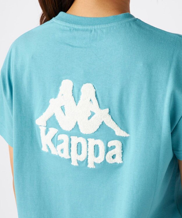 OP／FILA 【Kappa】サガラ刺繍 オーバーサイズTシャツ ライトブルー