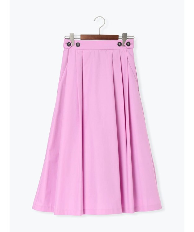 Te chichi タイプライタータックフレアスカート ピンク