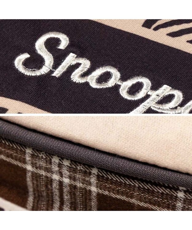 PET PARADISE スヌーピー クッション 《ブラザー》 L ブラウン