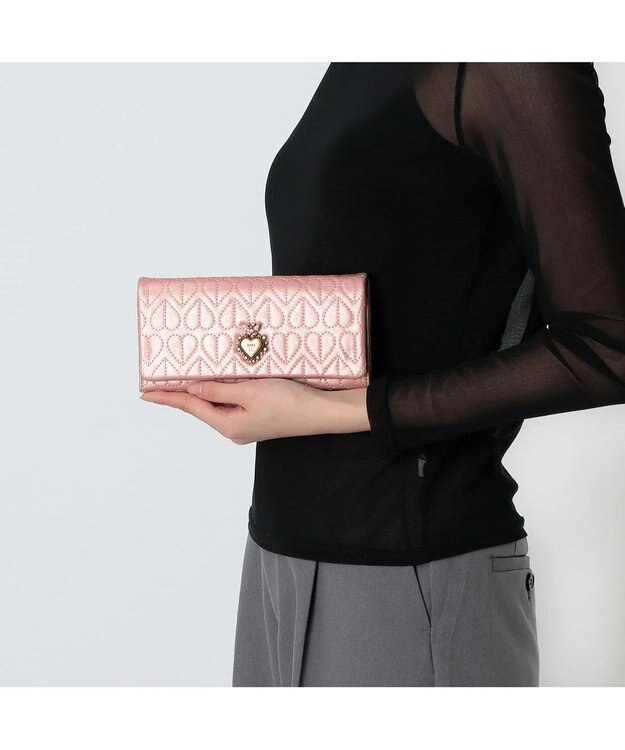 ANNA SUI ドリーミー かぶせ長財布 ピンク