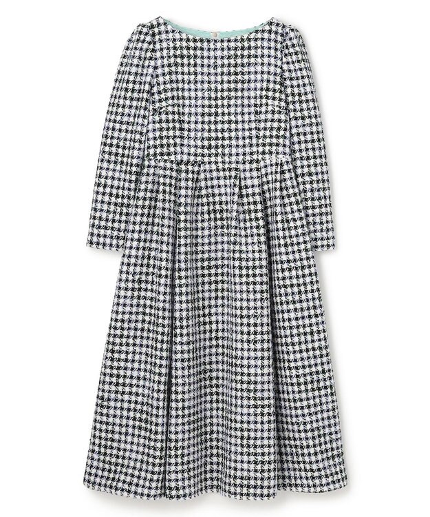 TOCCA 【百田夏菜子さん着用】【消臭】FROSTED CHECK TWEED ドレス ライトグリーン系