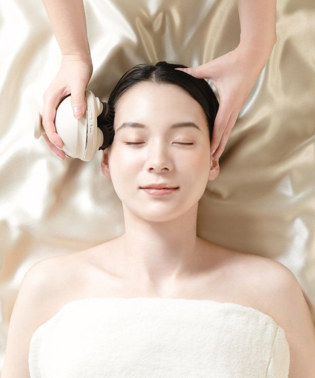 フェスティノ充電式EMSヘッドスパ プレミア(カラー：サンドベージュ)