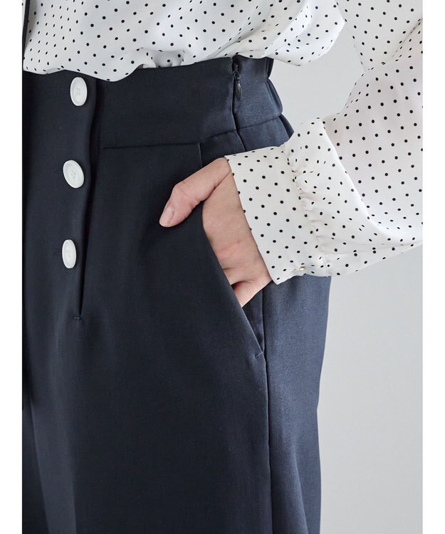 Te chichi パウダーツイルマリンスラックス《2026 spring catalog item》 ネイビー