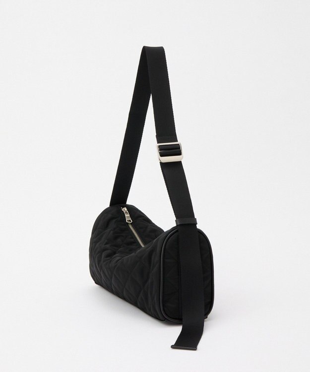 russet キルティングドラムミニショルダーバッグ(SF-267) Black