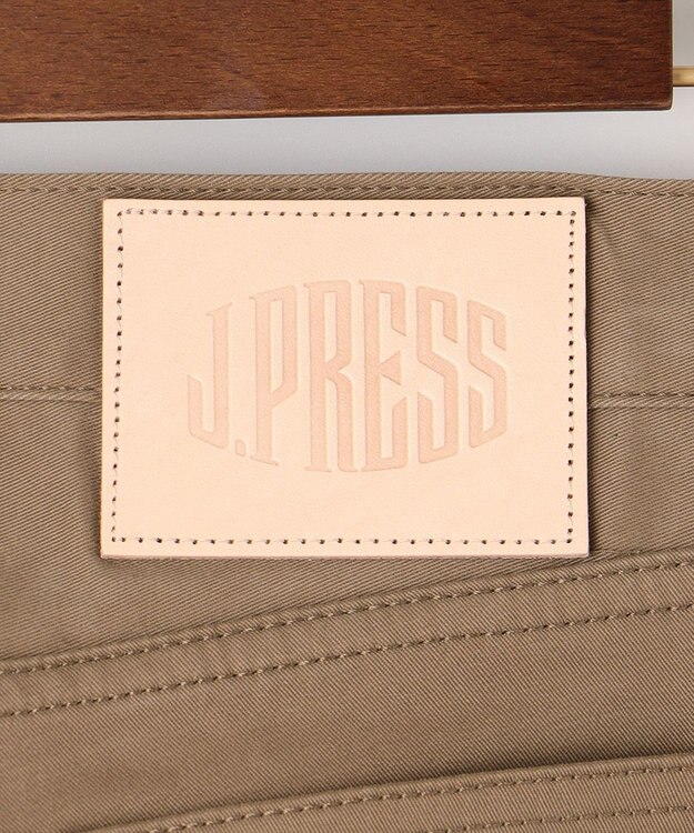 J.PRESS MEN パウダーチノストレッチパンツ ベージュ系