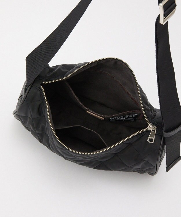 russet キルティングドラムミニショルダーバッグ(SF-267) Black