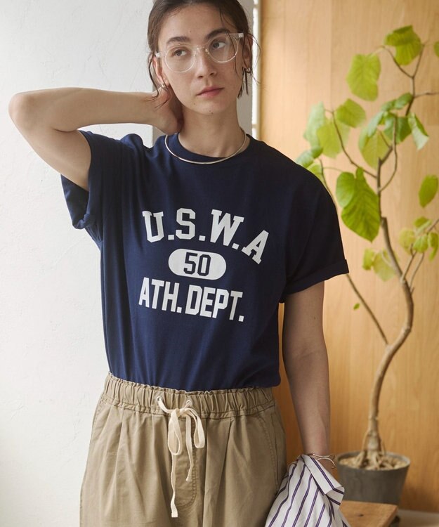 WEGO 【ANGIE VINTAGE】カレッジロゴプリントTee 柄15
