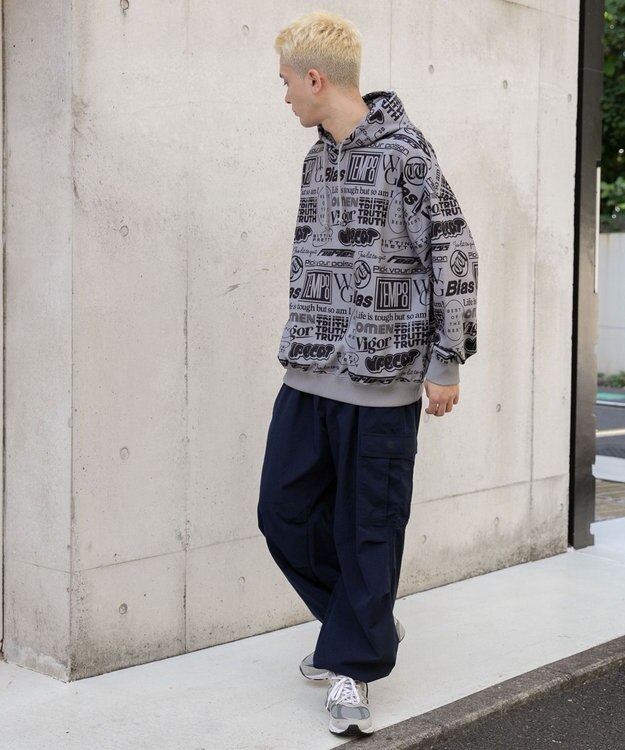 WEGO 総柄BIGプルパーカー 柄8