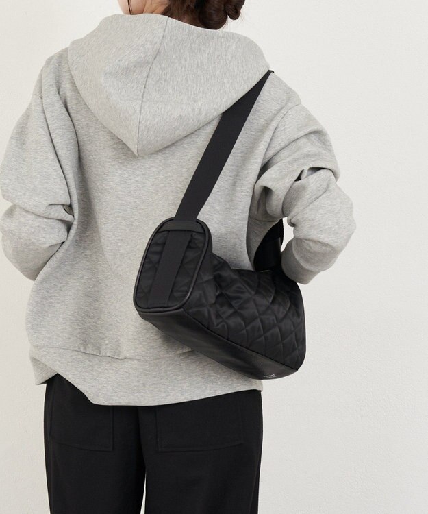 russet キルティングドラムミニショルダーバッグ(SF-267) Black