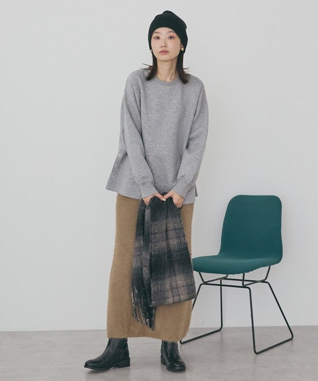 AMERICAN HOLIC サイドドットポンチプルオーバー Light Gray Mixture