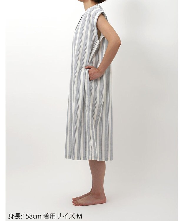 ワコール／睡眠科学 ワンピース ノースリーブ 綿100%(本体) レディース YNT148 睡眠科学／ワコール ブルー