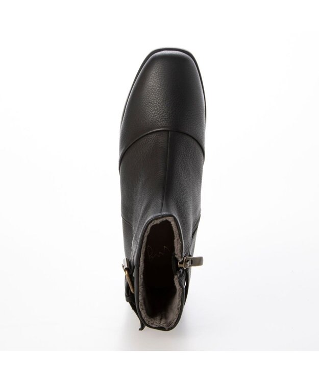 ing <ing>【WEB限定】ベルトデザインショートブーツ ブラック