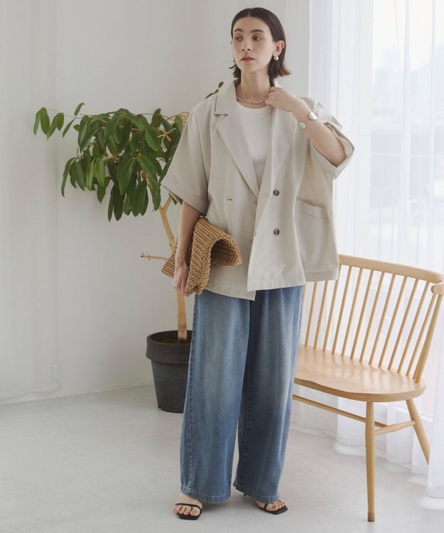 WEGO 【ANGIE VINTAGE】ハーフスリーブジャケット ホワイトその他