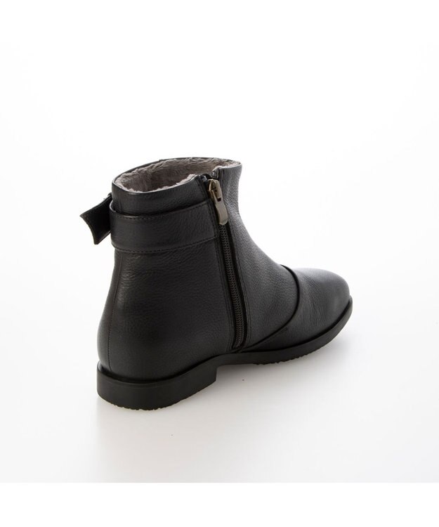 ing <ing>【WEB限定】ベルトデザインショートブーツ ブラック