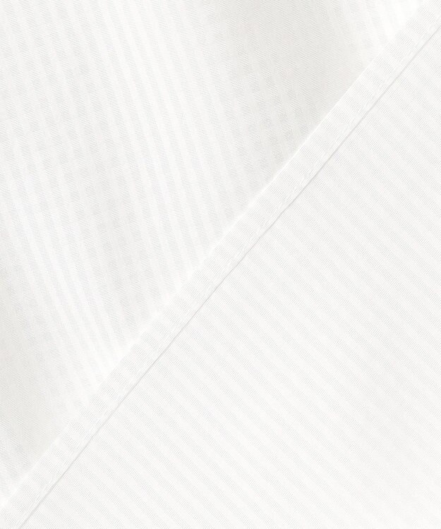 J.PRESS LADIES S 【洗える】アセVisシャドーギンガム タック ブラウス ホワイト系