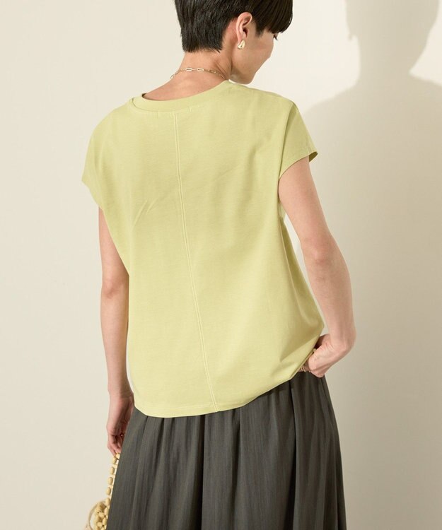 AMERICAN HOLIC きれいめフレンチスリーブコットンプルオーバー Pistachio