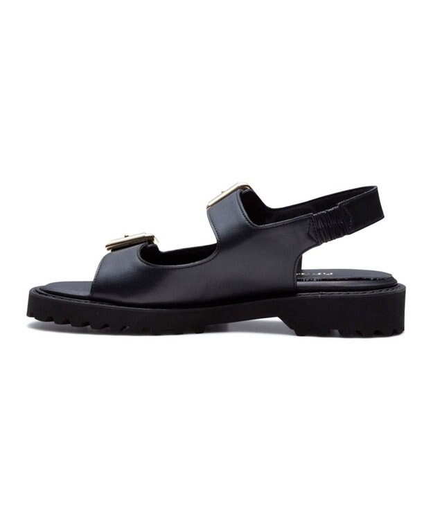 REGAL FOOT COMMUNITY 【リーガルレディース】F28R ダブルバックルサンダル サンダル ブラック