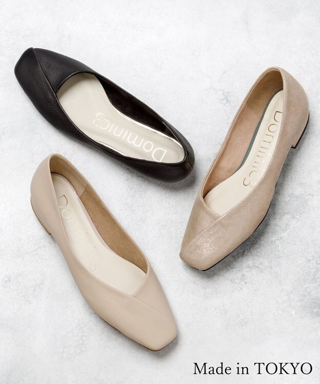 Dominic3 アシメカット パンプス ブラック