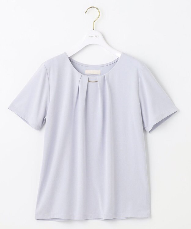 ANY SIS 【吸水速乾・UVケア・接触冷感】コンフォートジャージー カットソー ライトブルー