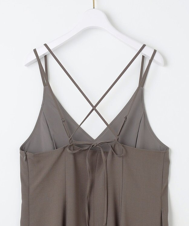 ANY SIS 【洗える】フレアキャミソール ワンピース モカグレー