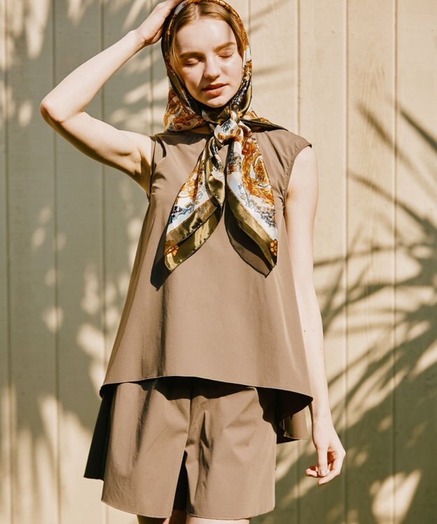 San-ai Resort（三愛水着楽園） 【UPF50＋】　タンクトップキュロット3点セット　9M・11L　【San-ai Resort（サンアイリゾート）】 ブラウン