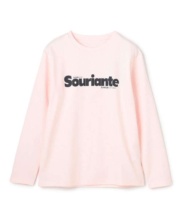 UNFILO コットンスムース グラフィックＴ ピンク