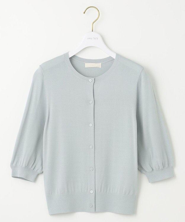 ANY SIS 【接触冷感 / UVケア】ハーフスリーブ カーディガン 【WEB限定】ミント