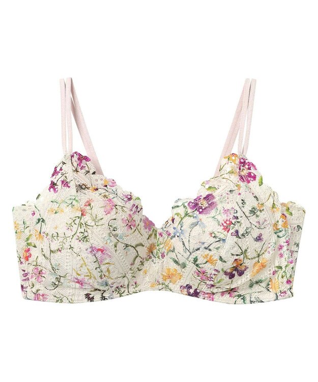 une nana cool MADE WITH LIBERTY FABRIC 特別な日以外の364日つけたくなるブラ 364ブラ レース ナチュラル