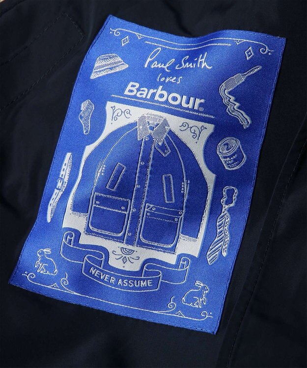Paul Smith Paul Smith Loves Barbour Transport ポリエステルジャケット ネイビー
