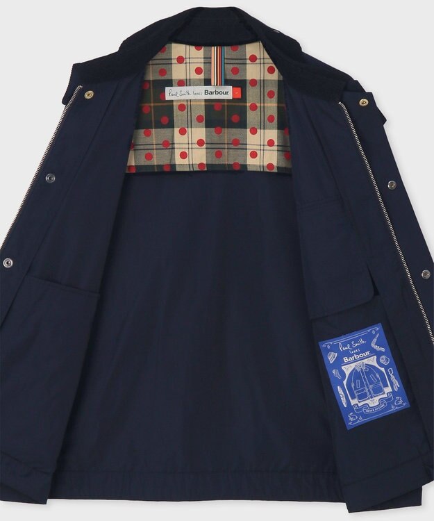 Paul Smith Paul Smith Loves Barbour Transport ポリエステルジャケット ネイビー