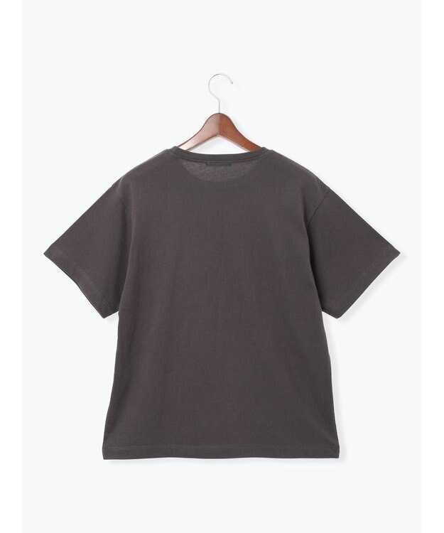 Te chichi 【Disney】MICKEY/フロントプリントTシャツ チャコールグレー