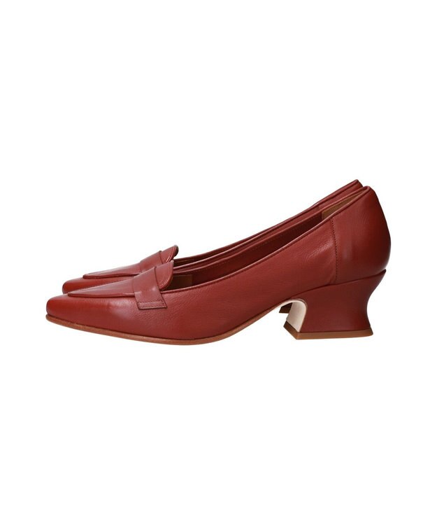 INTER-CHAUSSURES 【DUCCIO DEL DUCA】ポインテッドトウモカパンプス レッドブラウン
