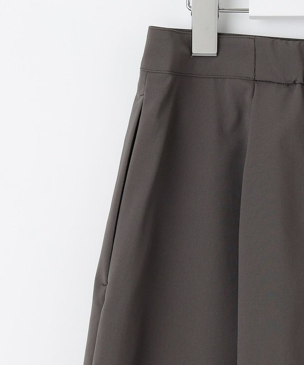 J.PRESS LADIES 【洗える】SOLO ECOタフタ タック スカート グレー系
