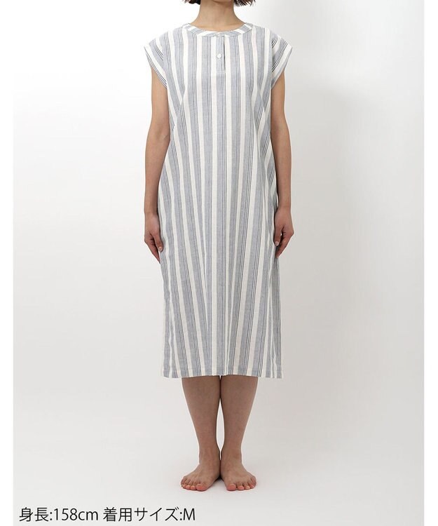 ワコール／睡眠科学 ワンピース ノースリーブ 綿100%(本体) レディース YNT148 睡眠科学／ワコール ブルー
