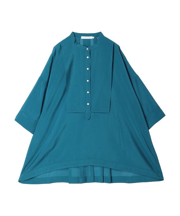 AMERICAN HOLIC 接触冷感バンドカラーチュニック Blue Green