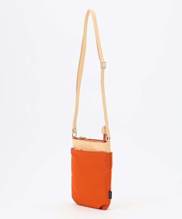 Y'SACCS 【大人のおしゃれ手帖11月号掲載】本上まなみ×Y'SACCS タックラウンドスマートポシェット オレンジ