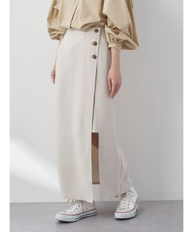 earth music&ecology ＳＥＴ２点　２ＷＡＹスカパン Beige