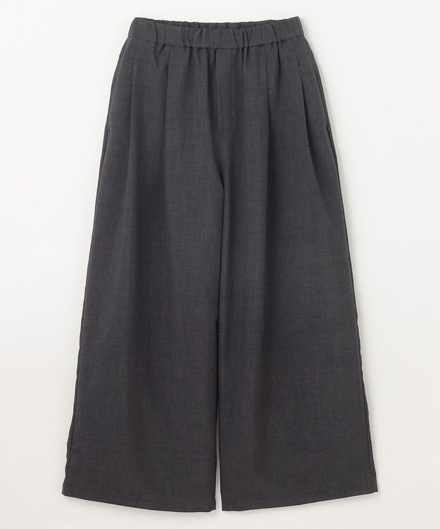 ANY 【2SET/洗濯機可】テックリネンキャミソール×パンツセットアップ チャコール