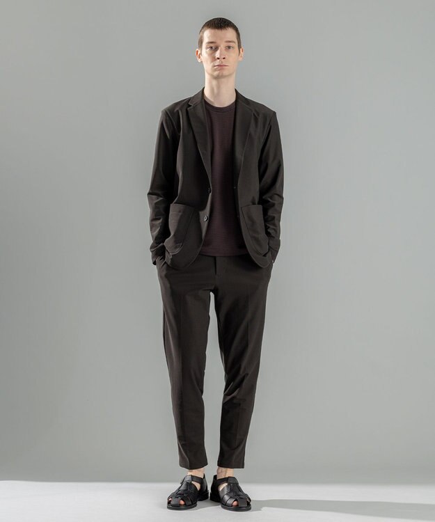 JOSEPH HOMME ＜新色追加＞新素材【抜群の通気性/360度ストレッチ】エアトールストレッチ ドロスト付テーパードパンツ/ PEGG CONVERTIBLE ダークブラウン系